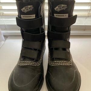 Vans Kids Black High-Top Boots